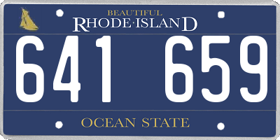 RI license plate 641659