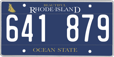 RI license plate 641879