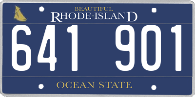 RI license plate 641901