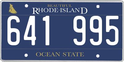 RI license plate 641995