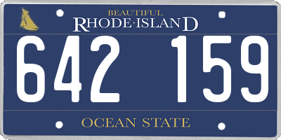 RI license plate 642159