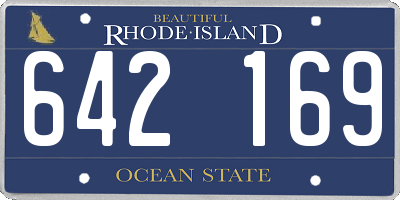 RI license plate 642169