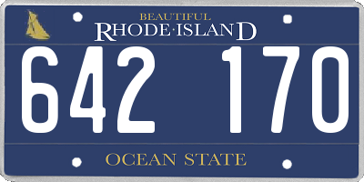 RI license plate 642170