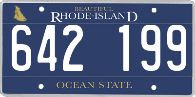 RI license plate 642199