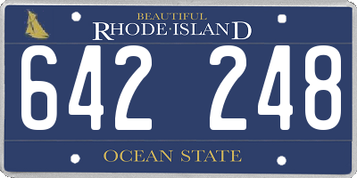 RI license plate 642248