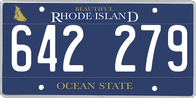 RI license plate 642279