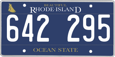 RI license plate 642295