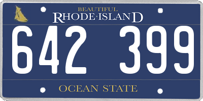 RI license plate 642399
