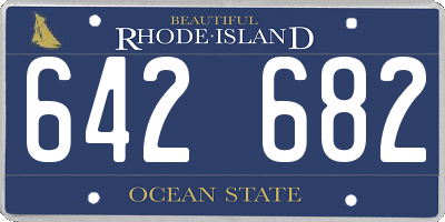 RI license plate 642682