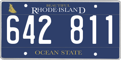 RI license plate 642811