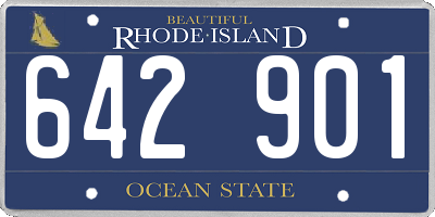RI license plate 642901