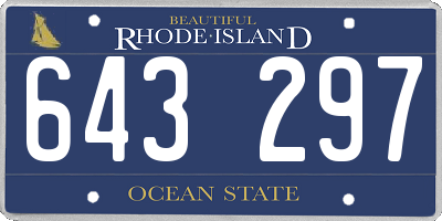 RI license plate 643297