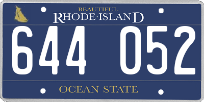 RI license plate 644052