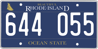 RI license plate 644055