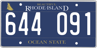 RI license plate 644091