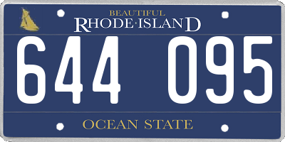 RI license plate 644095