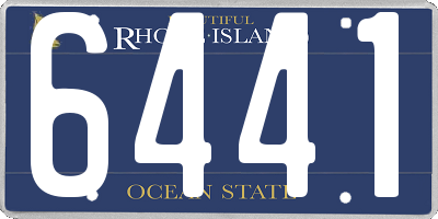 RI license plate 6441