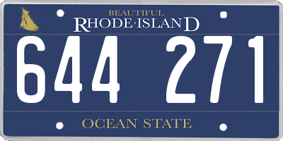 RI license plate 644271