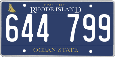 RI license plate 644799