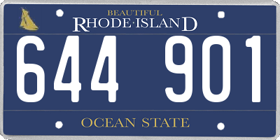 RI license plate 644901