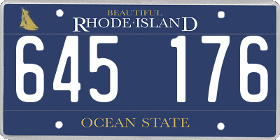 RI license plate 645176