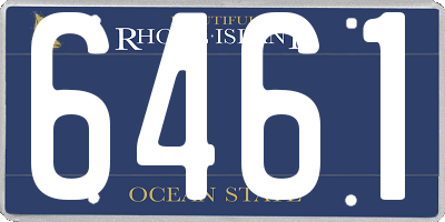 RI license plate 6461