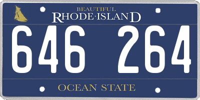 RI license plate 646264