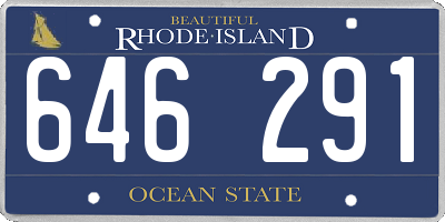 RI license plate 646291