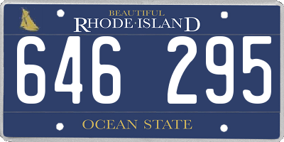 RI license plate 646295