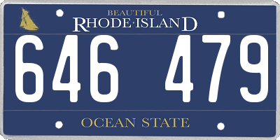 RI license plate 646479