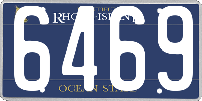 RI license plate 6469