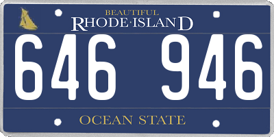 RI license plate 646946