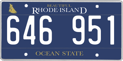 RI license plate 646951