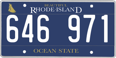 RI license plate 646971