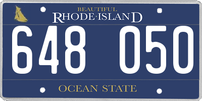 RI license plate 648050