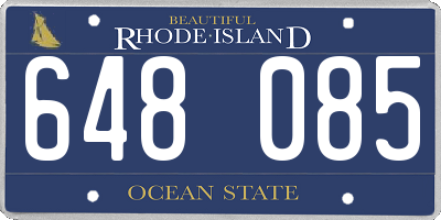 RI license plate 648085