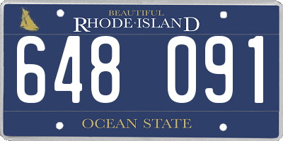 RI license plate 648091