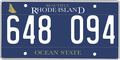 RI license plate 648094