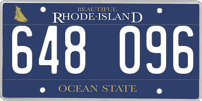 RI license plate 648096