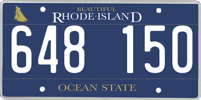 RI license plate 648150