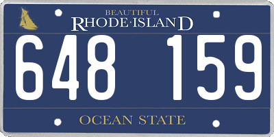 RI license plate 648159