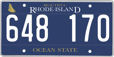 RI license plate 648170