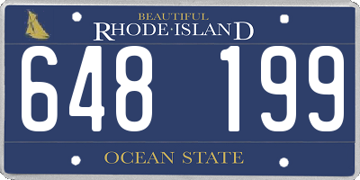 RI license plate 648199