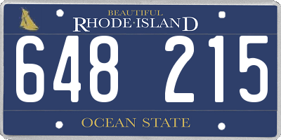 RI license plate 648215