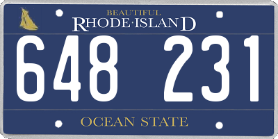 RI license plate 648231
