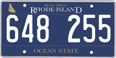 RI license plate 648255