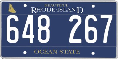 RI license plate 648267