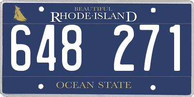 RI license plate 648271