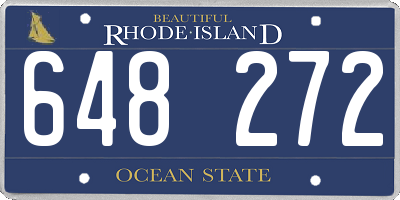 RI license plate 648272