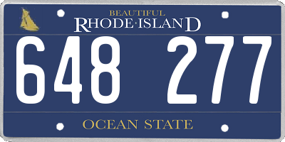 RI license plate 648277